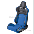 Asiento de coche de carreras con aspecto de fibra de carbono